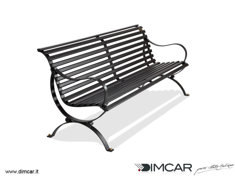 Классический стиль металлическая скамья со спинкой с подлокотниками DIMCAR ARCH-00031000