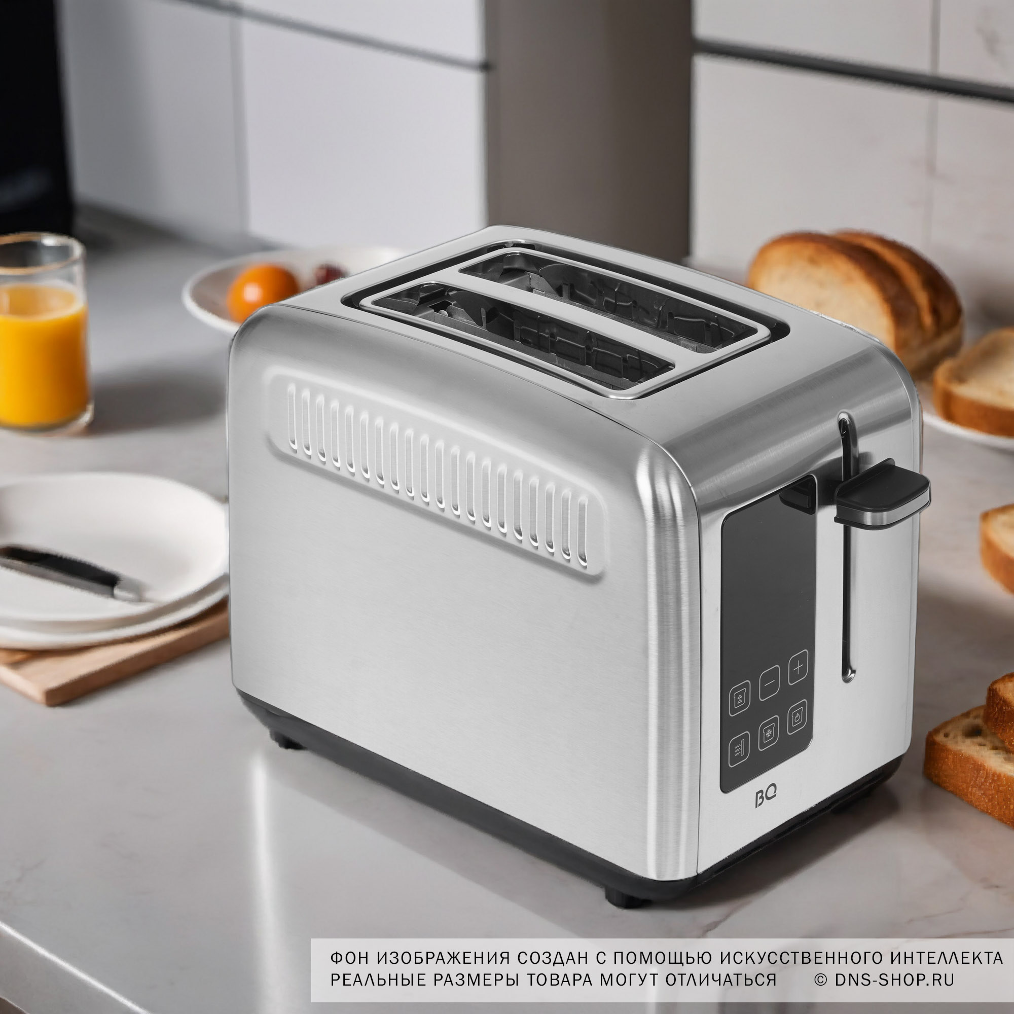 9048874 Тостер BQ T2002 серебристый STDN-0035901 - Вид №8