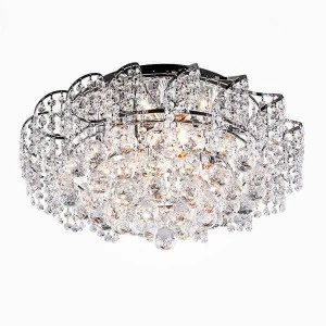 Потолочная люстра Eurosvet 16017/9 хром Strotskis EUROSVET ДИЗАЙНЕРСКИЕ, ШАРМ ХРОМ 00-3887114 Прозрачный;хром