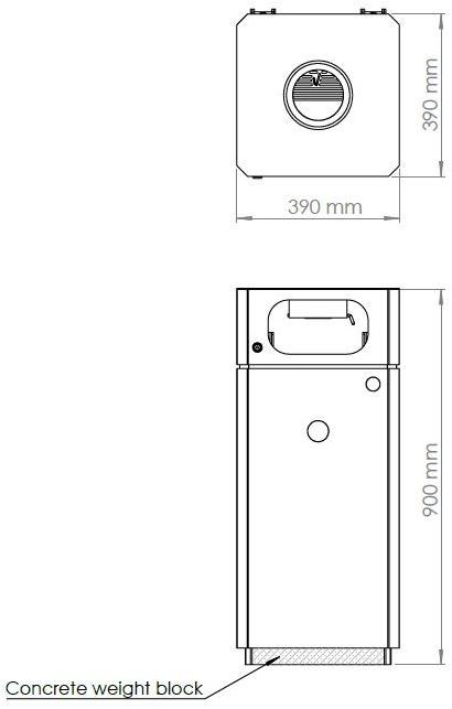 ENCHO ENCHEV - ETE Урна для мусора металлическая с крышкой для улицы sun-id-1405098 - Вид №12