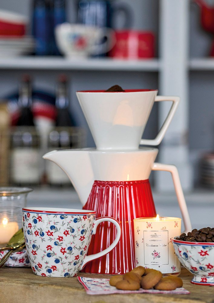 Свеча ароматическая Hailey red, 9 см, 120 гр LE-VILLAGE СОВРЕМЕННЫЙ 221986 Белый  - Вид №1