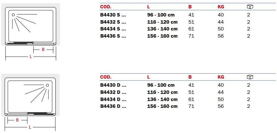 INDA® Душевая кабина стеклянная ниша с раздвижной дверцей Trendy design sun-id-1424609 - Вид №2