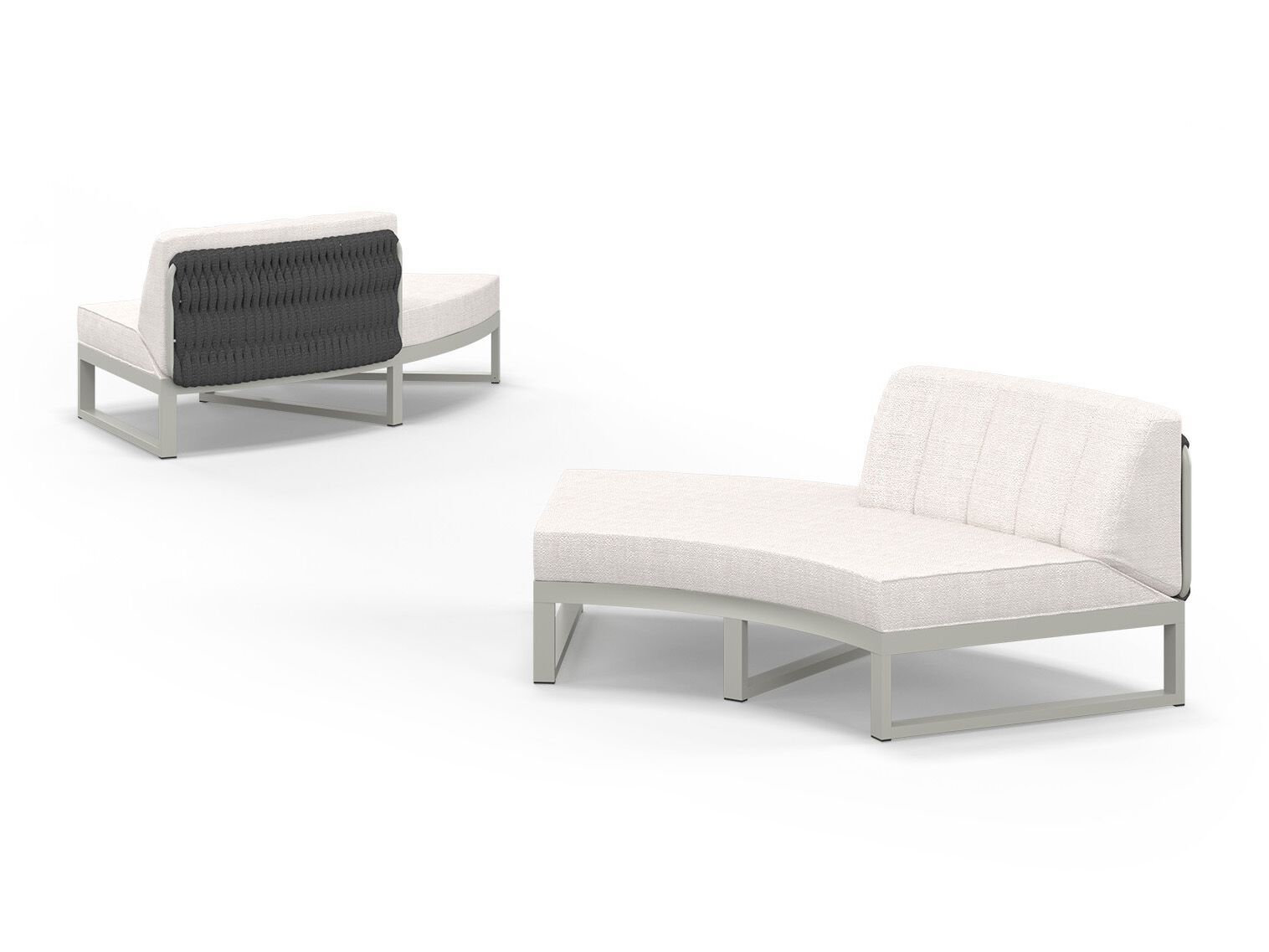 Модульный изогнутый садовый диван из ткани MAMAGREEN Munia ARCH-00120603 - Вид №5