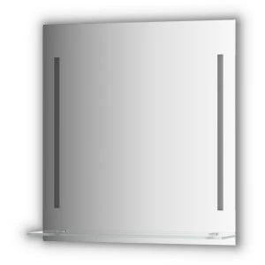 Зеркало с полочкой с 2-мя встроенными LED-светильниками 11W 70x75 см EVOFORM BY 2163