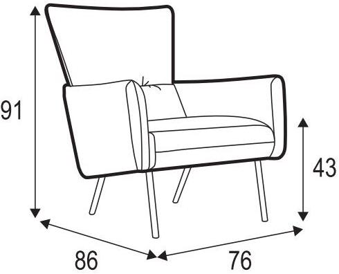 Sits Кожаное кресло с подлокотниками sun-id-1376752 - Вид №3