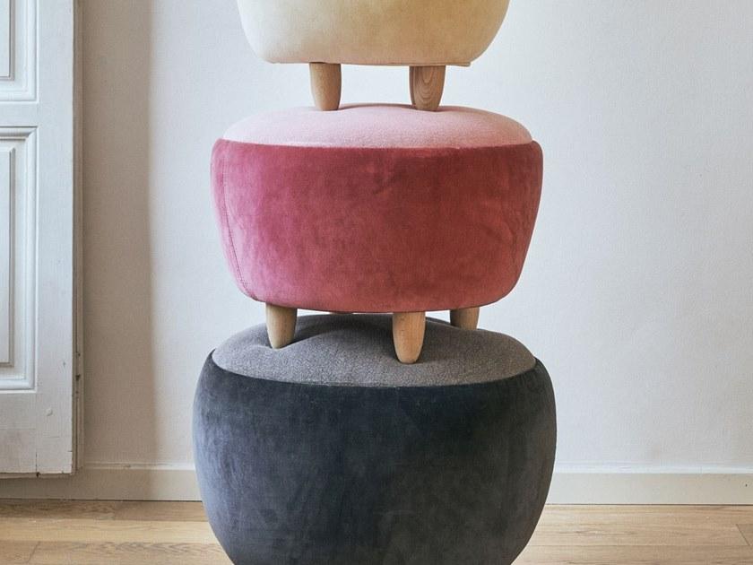 Gancedo Круглый пуф из ткани Pebbles sun-id-1382741 - Вид №2