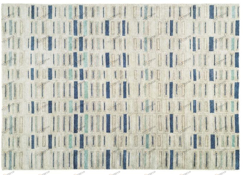 Toulemonde Bochart Прямоугольный коврик из бамбукового волокна с геометрическими мотивами The designers sun-id-1465601