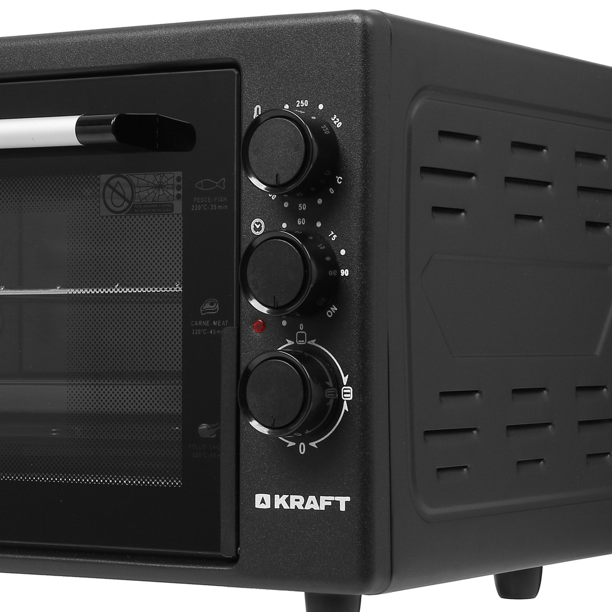 5333038 Мини-печь Kraft KF-MO 3200 BL черный STDN-0016522 - Вид №3