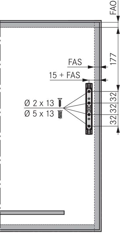 Würth Система открывания дверей Guarnitura anta a ribalta F152000255 - Вид №3