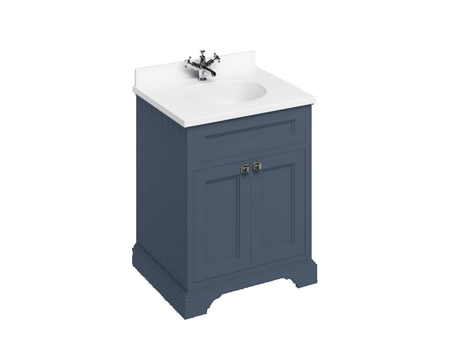 Деревянный одноместный напольный умывальник с дверцами Burlington MINERVA ARCH-00152940 - Вид №12