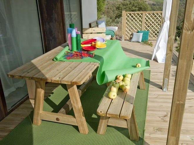 Садовая скамейка из сосны Pircher SIRMIONE ARCH-00062731 - Вид №1