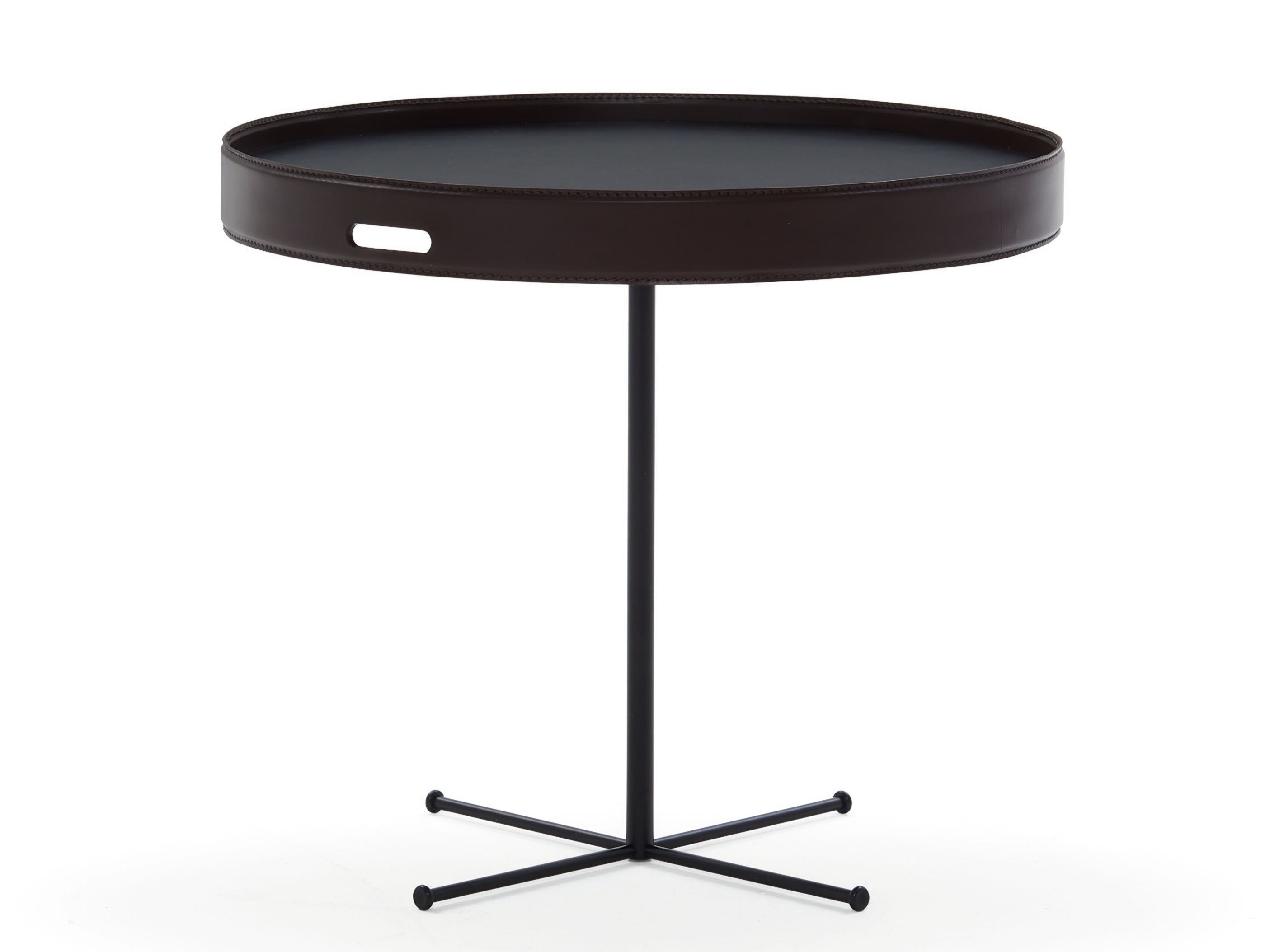 Круглый кожаный журнальный столик DE PADOVA CHAB-TABLE LEATHER ARCH-00050922