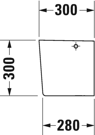 0858400000 Полупьедестал для раковины овальная Duravit ME BY STARCK - Вид №4