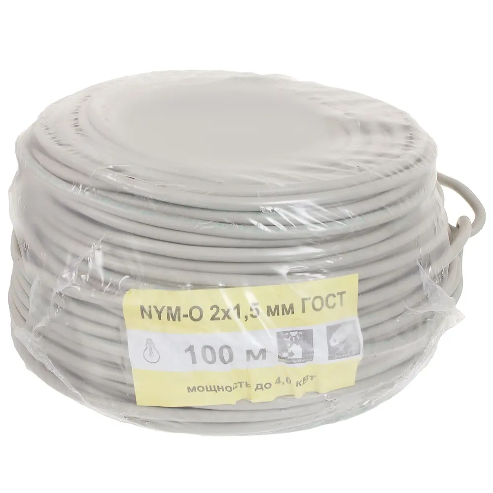 Кабель Ореол NYM 2x1.5 100 м ГОСТ цвет серый 18837028 STLM-2083542  - Вид №2
