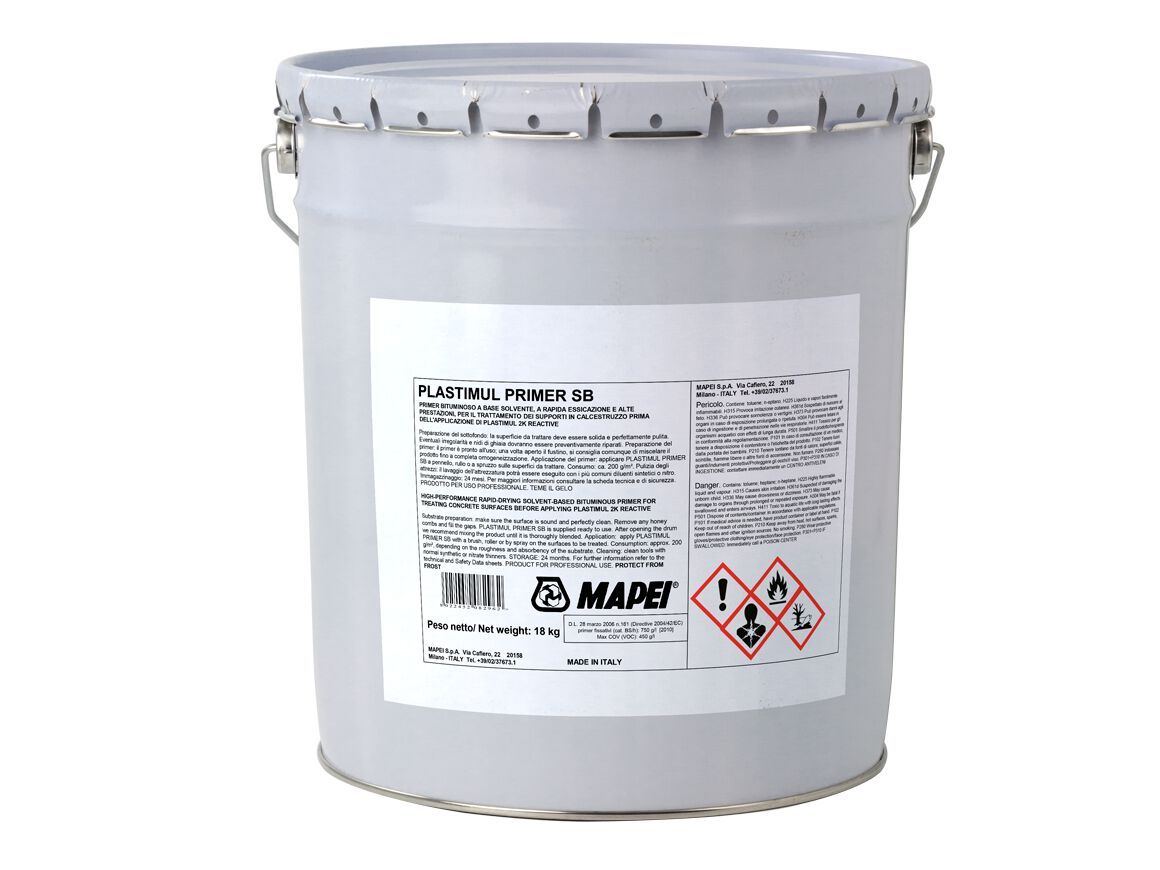 Битумная грунтовка для обработки бетонных опор перед гидроизоляцией MAPEI гидроизоляция подземных конструкций ARCH-00145586 - Вид №1