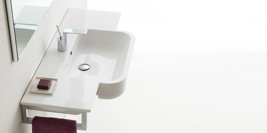 QS10035101 Подвесная раковина настенная овальная Disegno Ceramica  белая  - Вид №1