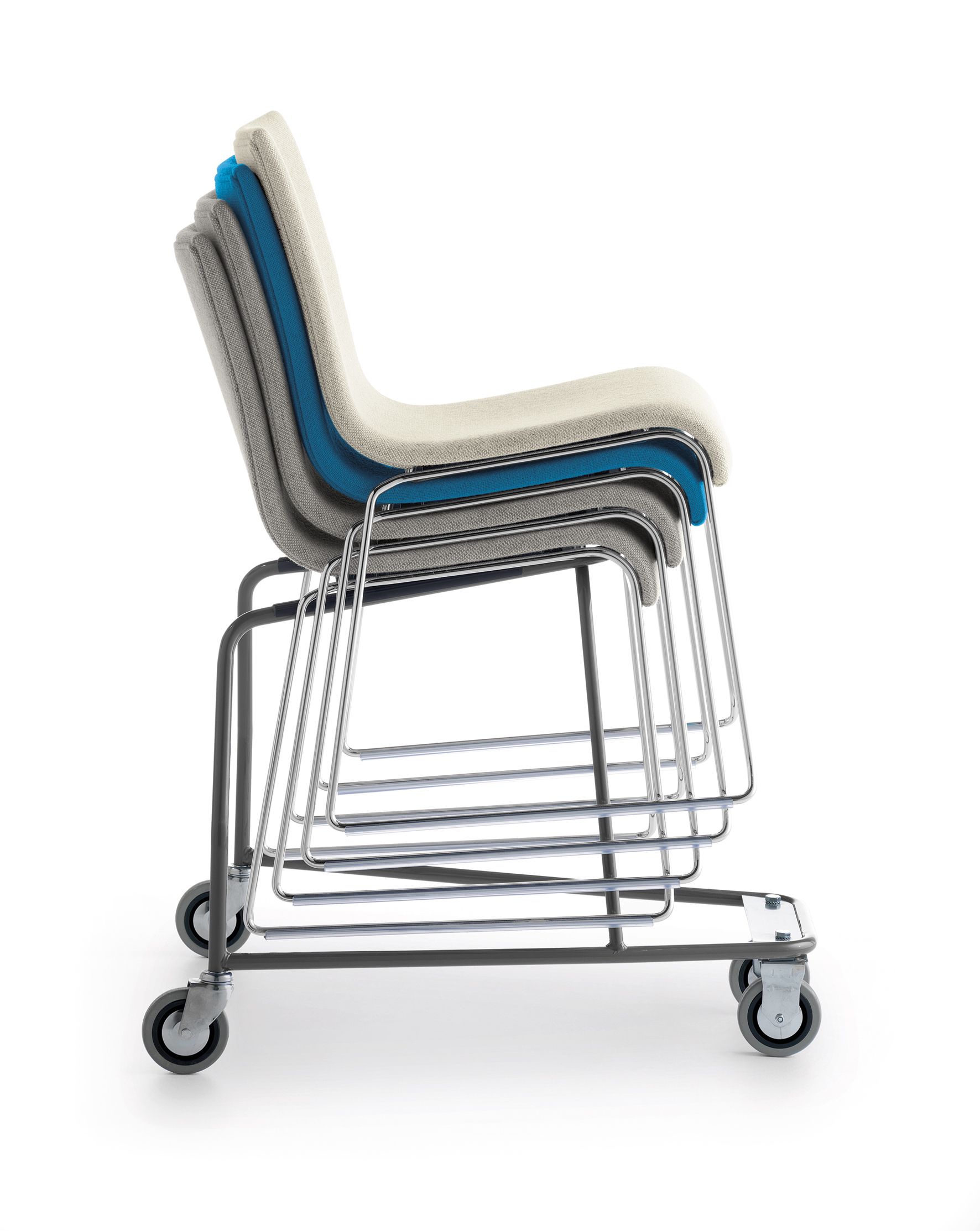 Штабелируемый стул с мягкими салазками Crassevig Азия ARCH-00056735 - Вид №1