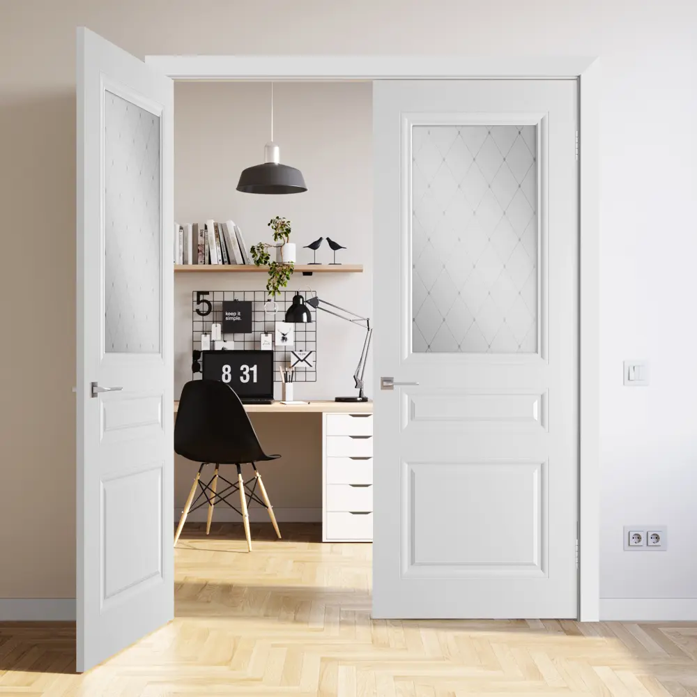 VFD Межкомнатная дверь «Стелла» с сатиновым стеклом 80×200 см 82212320 STLM-0022131 - Вид №8