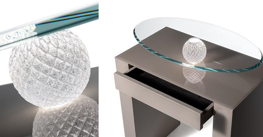 Reflex Прикроватная тумбочка из лакированной древесины с ящиками Rialto sun-id-1437752 - Вид №2