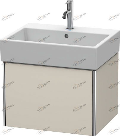 XS409309191 Тумбочка подвесная XSquare #XS4093 584 x 460 мм Серо-коричневый декор Duravit
