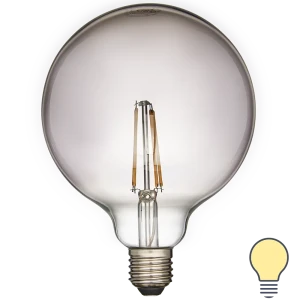 Лампа умная светодиодная Osram Smart Plus E27 220-240 В 6 Вт шар большой тонированная 600 лм, теплый белый свет