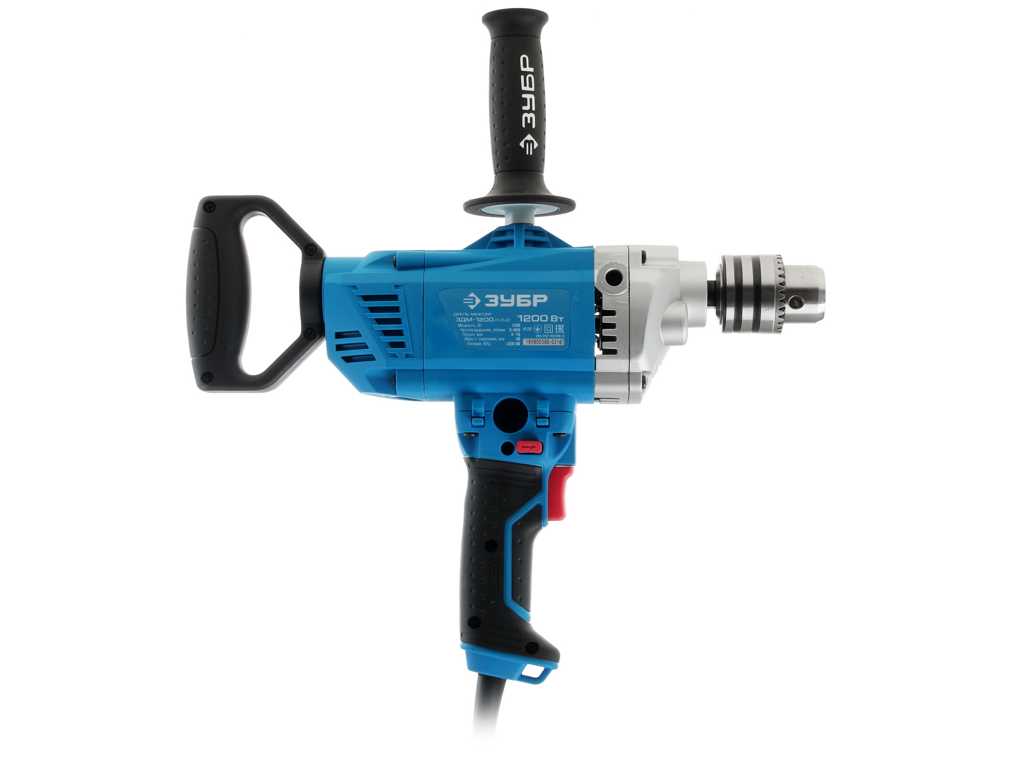Дрель-миксер Зубр ЗДМ-1200 РММ2 1063354 STDN-0130619 - Вид №1