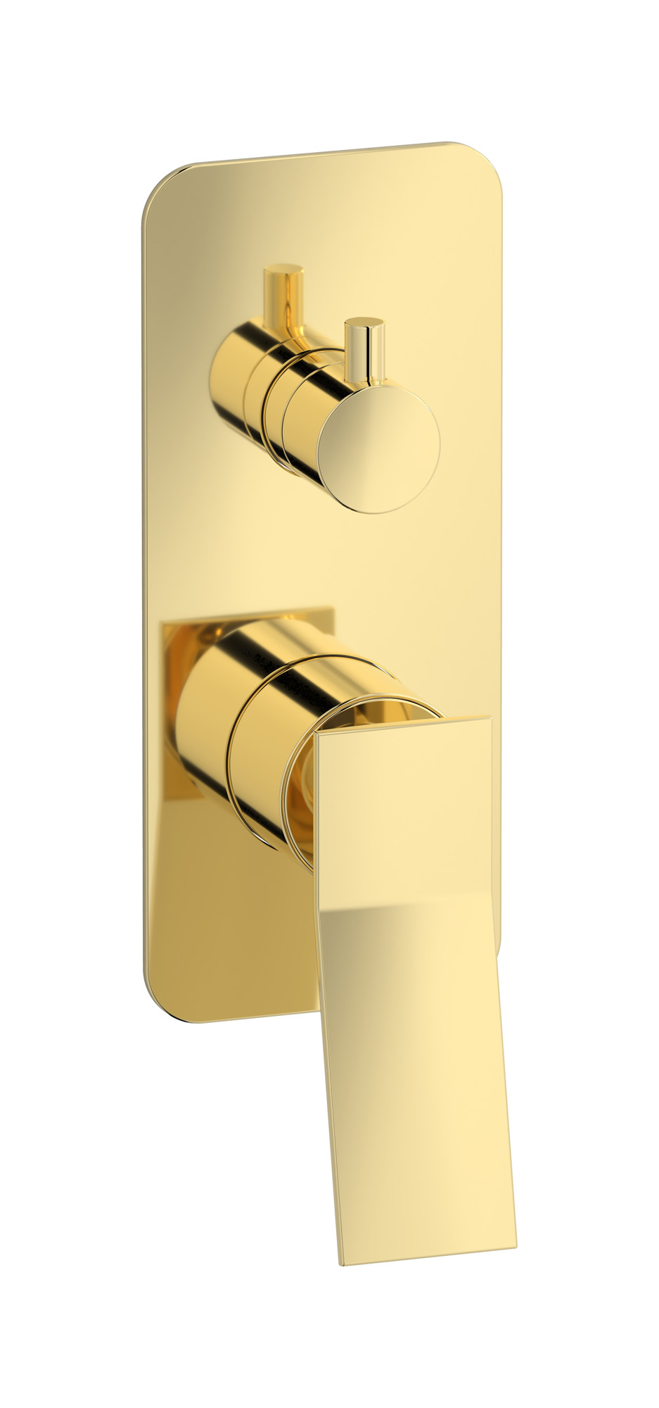 Встроенный смеситель для душа с двухходовым дивертером WE ARE IB wa305np Pale Gold Wave