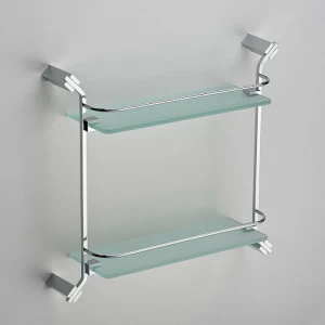 Полка прямая стекло двухэтажная Schein (Германия) WATTEAU 1212