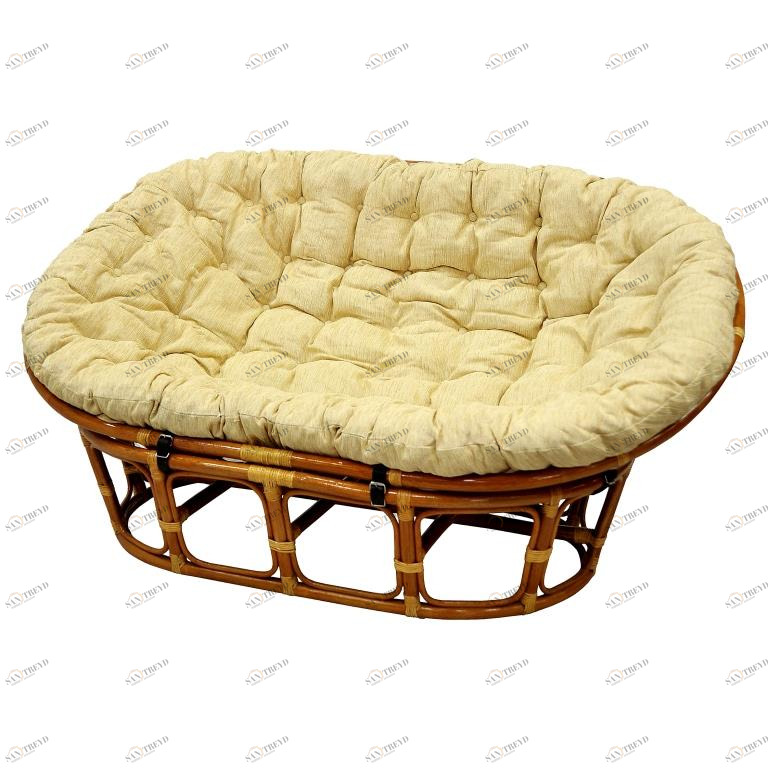 Кресло для отдыха бежевое Sunny Day ЭКО ДИЗАЙН ПЛЕТЕНАЯ 009679 Бежевый 