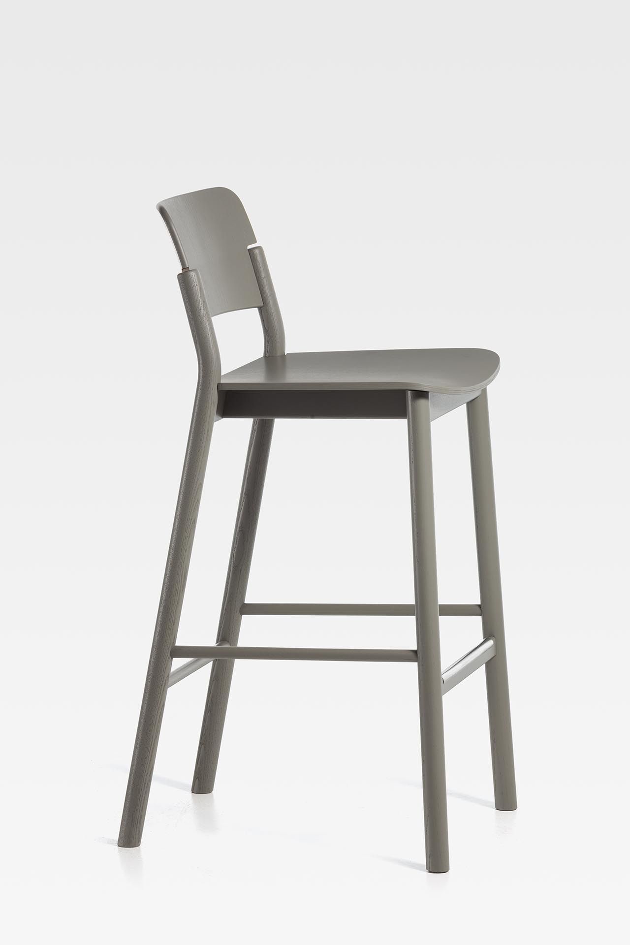 Высокий стул из ясеня с подставкой для ног SIPA ARCH-00124886 - Вид №13