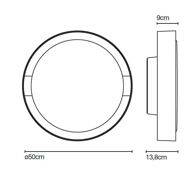Алюминиевый и стеклянный светодиодный настенный светильник Marset Plaff-on! ARCH-00068004 - Вид №6