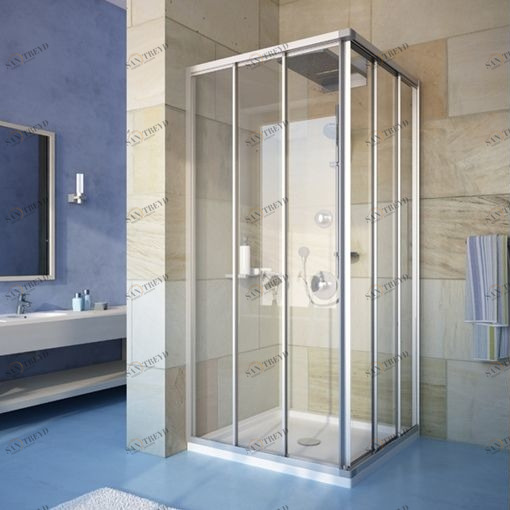 Душевая кабина 105x105 GK-433 стекло прозрачное GUTEWETTER PRACTIC SQUARE 105X105GK433