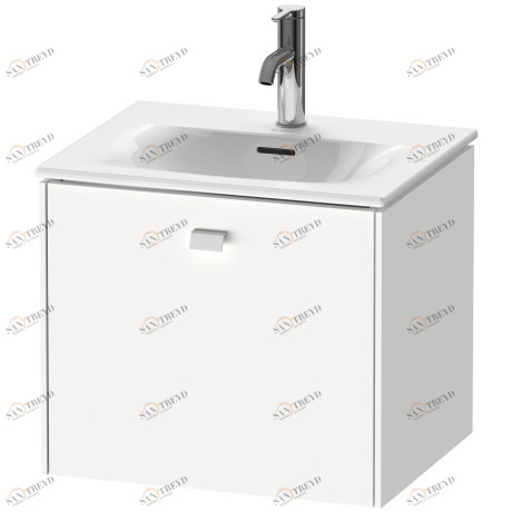 BR420901818 Тумбочка подвесная Brioso #BR4209 520 x 419 мм Белый матовый, декор Duravit