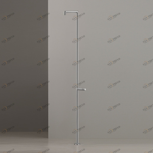 Свободно стоящий душ на открытом воздухе в AISI 316L из нержавеющей стали. Коническая дождь струи под контролем смеситель коллекции Cartesio  CAR160 CEADESIGN 