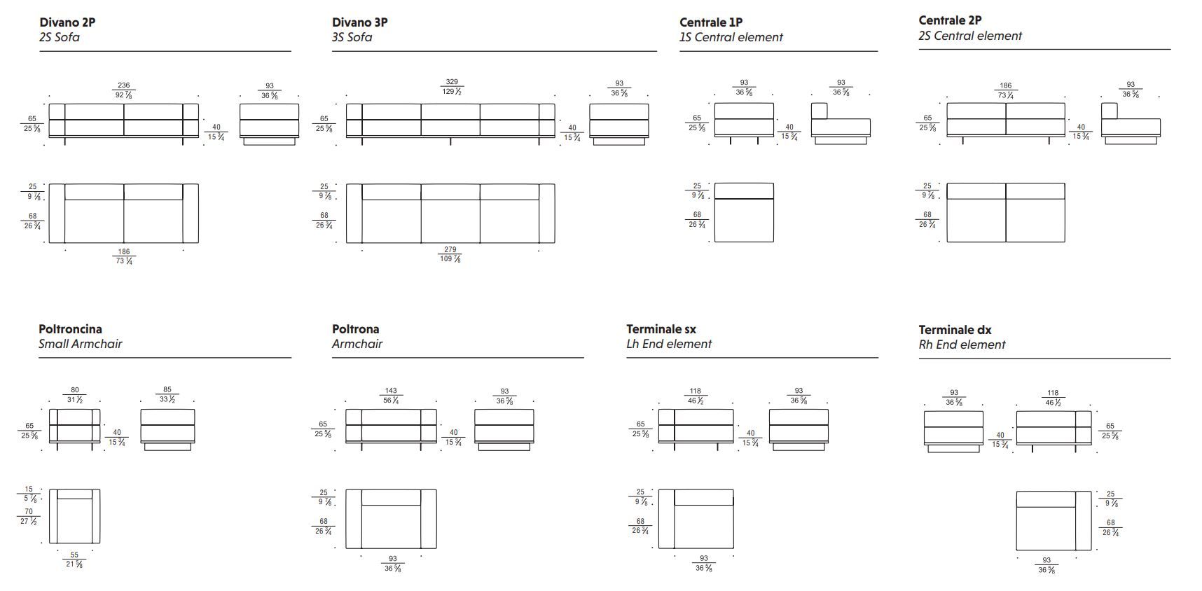 Съемный кожаный диван Busnelli REGOLO ARCH-00118173 - Вид №2