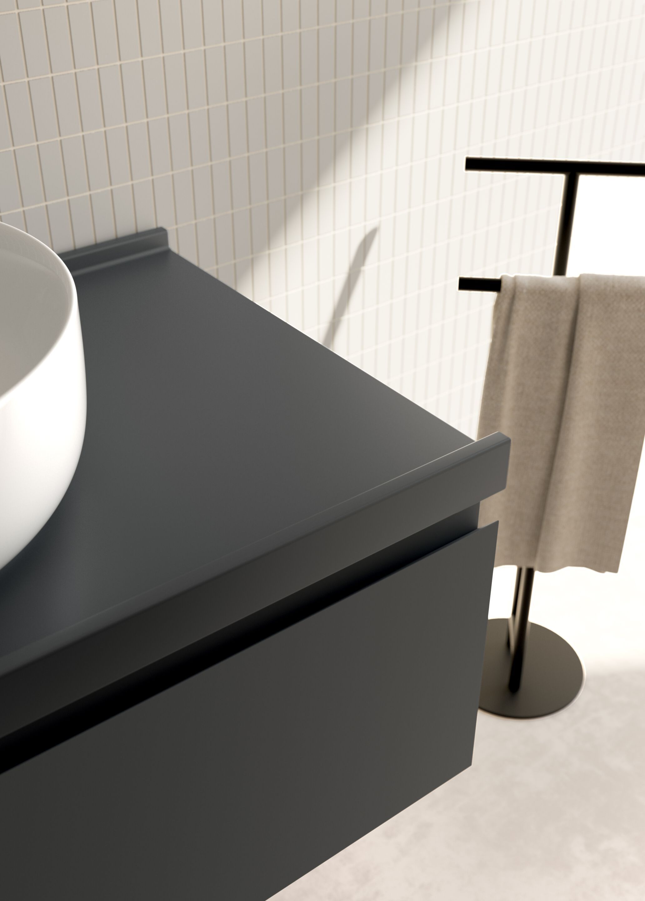 Подвесной шкаф для умывальника из МДФ с ящиками Ceramica Globo MATERIA - MT019 ARCH-00010113 - Вид №1