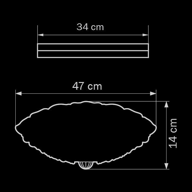 Потолочный светильник Lightstar Murano 603070 LIGHTSTAR ДИЗАЙНЕРСКИЕ, MURANO 073567 Белый;прозрачный  - Вид №1