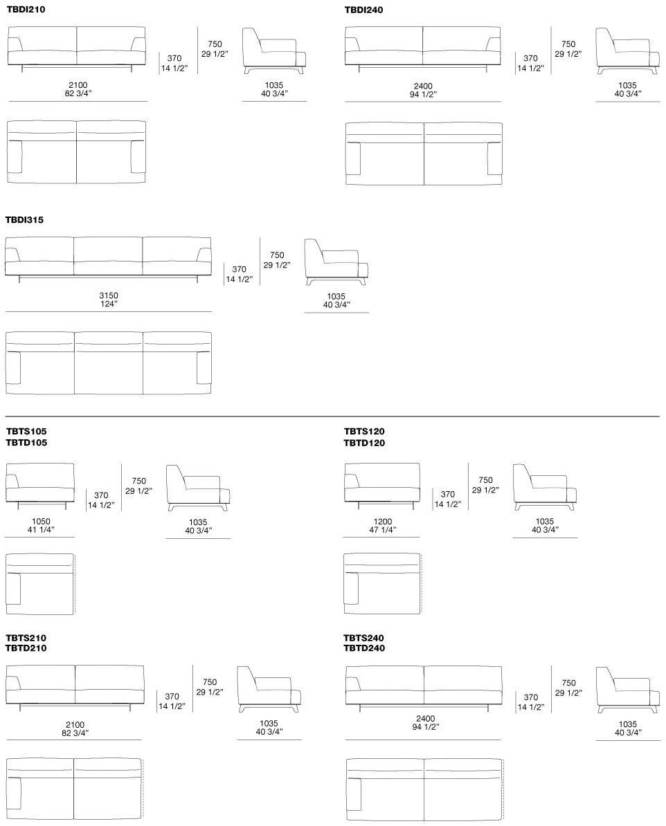 Poliform Модульный угловой диван из ткани Tribeca sun-id-1438797 - Вид №3