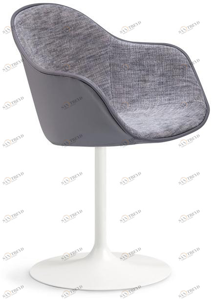 Alias Вращающееся кресло, обитое кожей и кожей New lady 07g