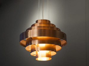 Медный подвесной светильник ручной работы