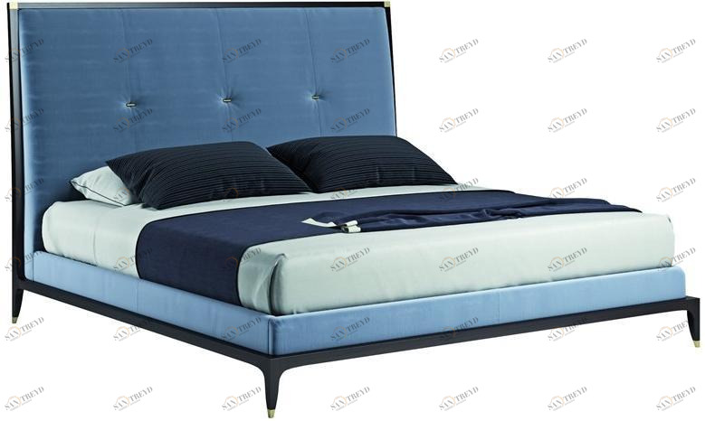 SELVA Кровать king size из ткани с мягким изголовьем Delano 2171 