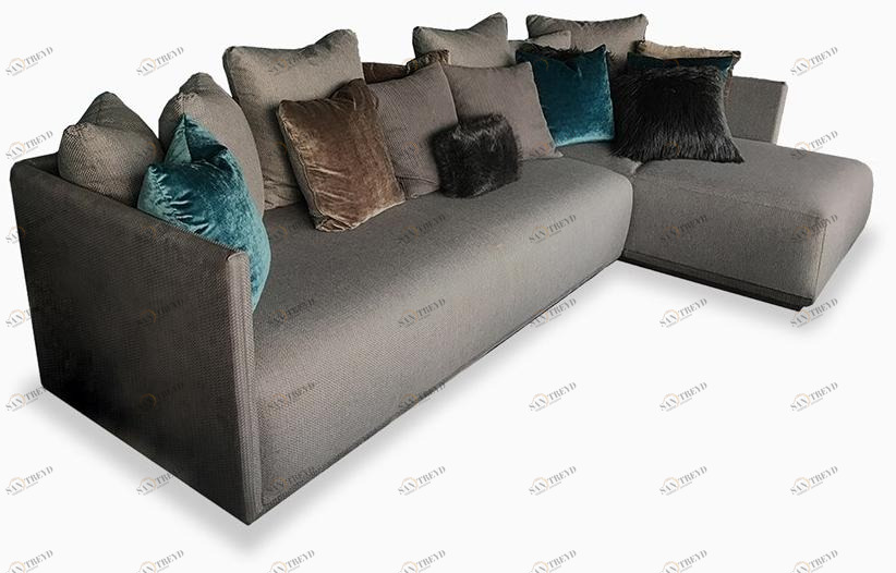 MORADA Диван из ткани с шезлонгом Verona Verona sec