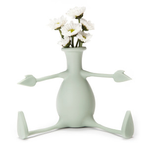 PE555 Ваза для цветов с гибкими ручками florino мятная Peleg Design