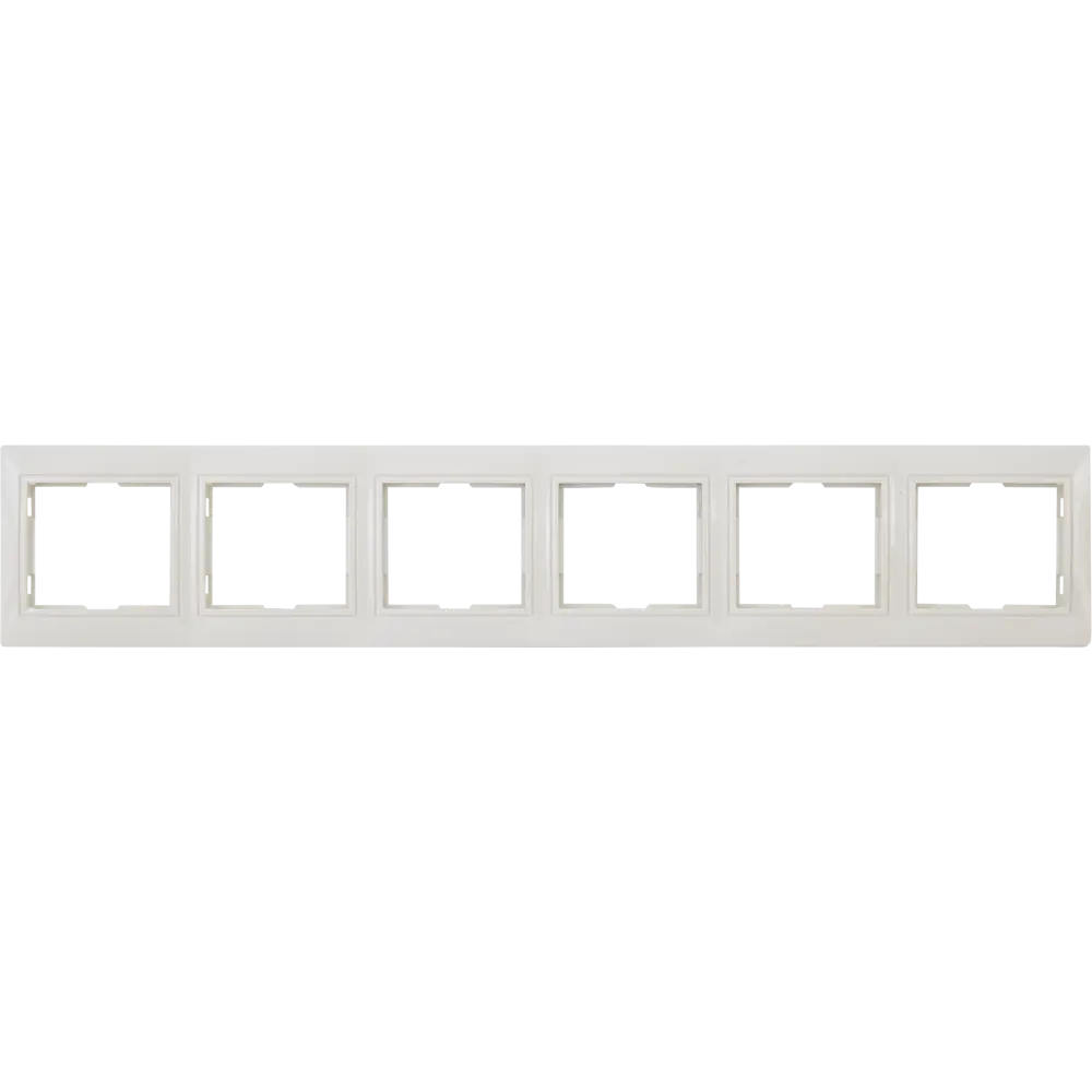 Рамка TDM ELECTRIC Таймыр на 6 розеток в бежевом цвете 85591194 STLM-0064420