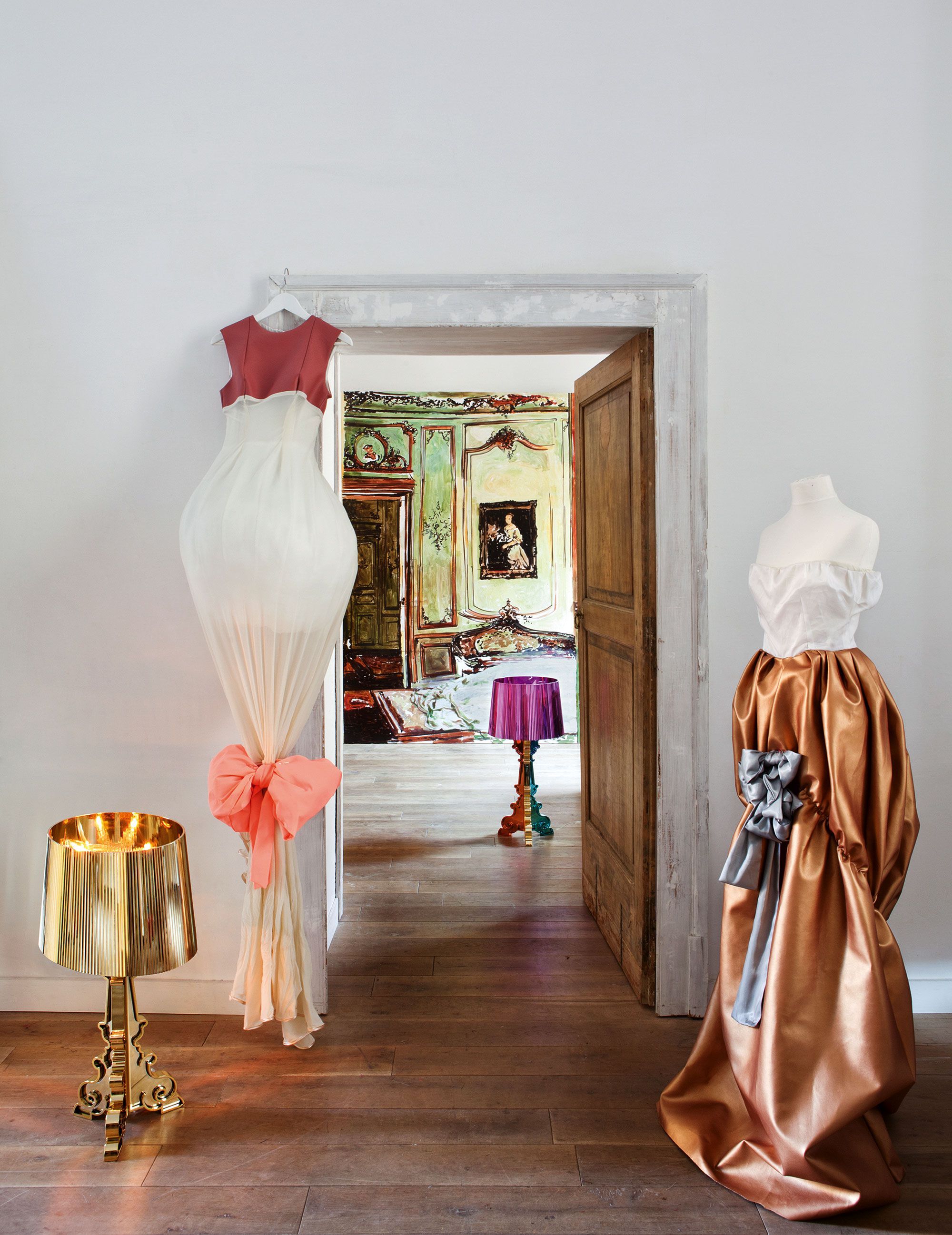 Поликарбонатная светодиодная настольная лампа с регулируемой яркостью Kartell BOURGIE ARCH-00127267 - Вид №16