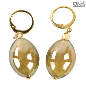 4316 ORIGINALMURANOGLASS Серьги Морской песок - Коллекция Antica Murrina - муранское стекло OMG 3 см