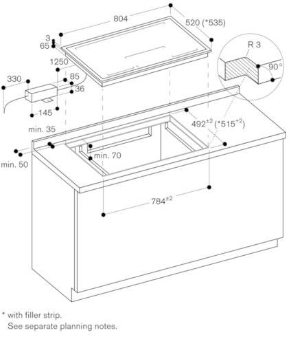 Gaggenau Встраиваемая индукционная стеклокерамическая плита Serie 400 Cx 480 111 - Вид №9