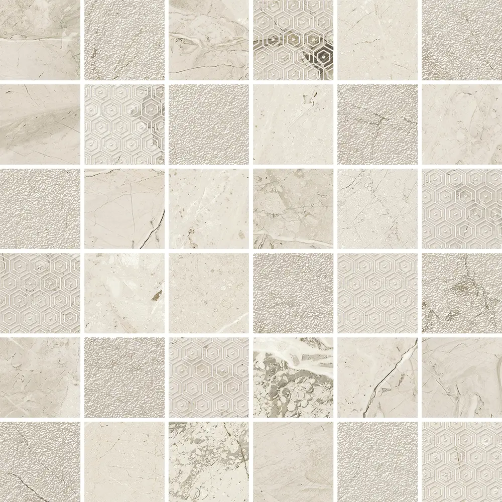 Мозаика настенная Azori Elegance Beige Mosaic 30x30 см матовая цвет бежевый 84735849 STLM-2077960