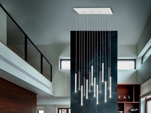 098380 Подвесной светильник 14L хром/белый 300 см Schuller Varas