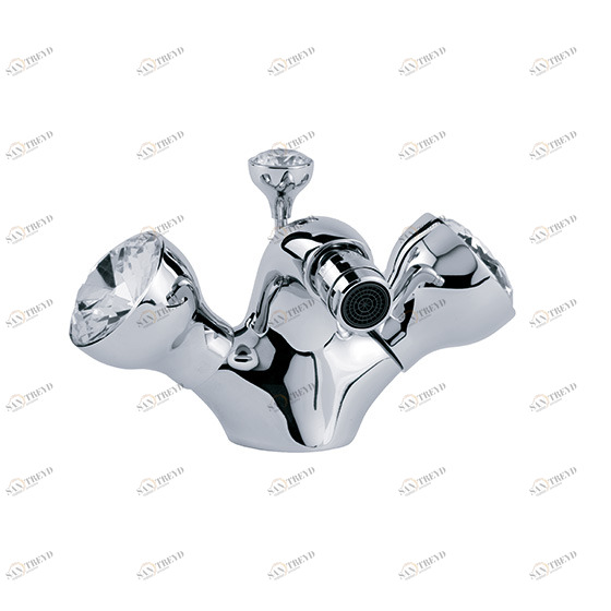 Смеситель для биде на одно отверстие ½“ JOERGER Palazzo Crystal 605.10.100.000